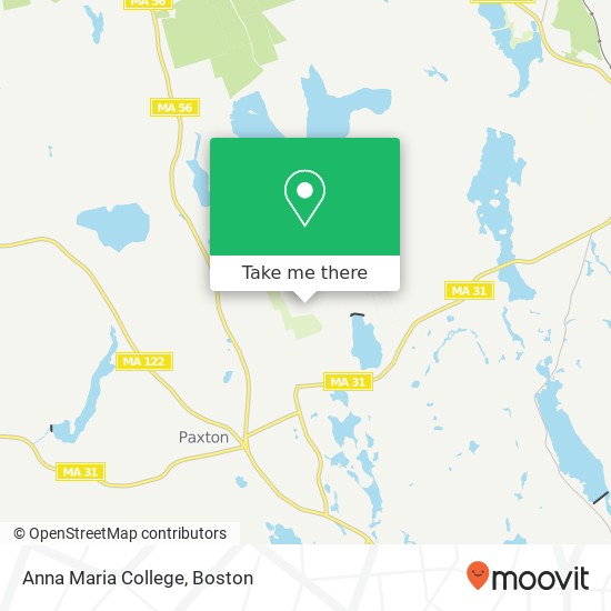 Anna Maria College map