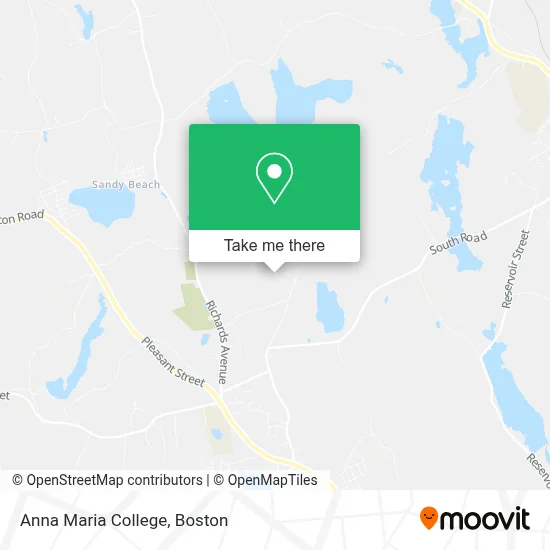 Anna Maria College map