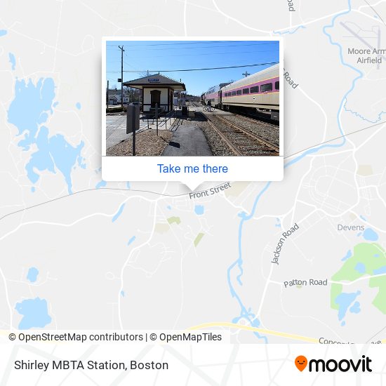 Shirley MBTA Station map
