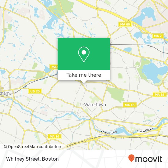 Mapa de Whitney Street