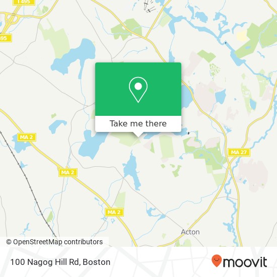 100 Nagog Hill Rd map