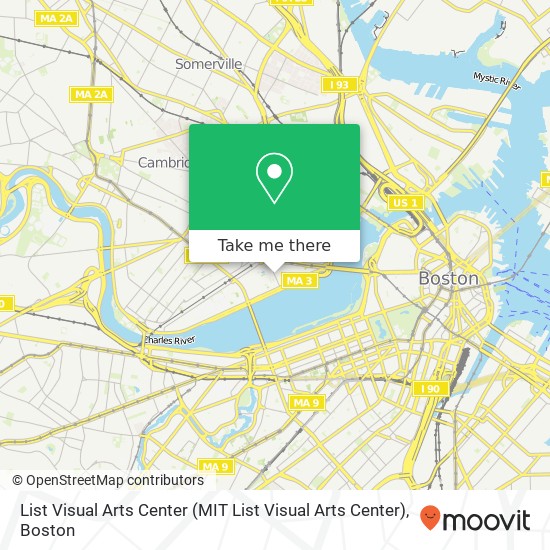 Mapa de List Visual Arts Center