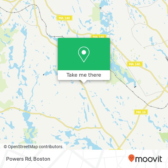Mapa de Powers Rd