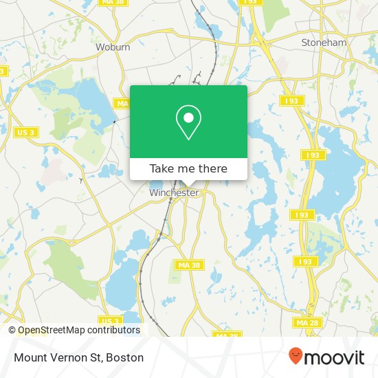 Mount Vernon St map