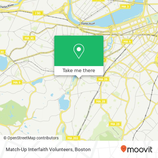Mapa de Match-Up Interfaith Volunteers