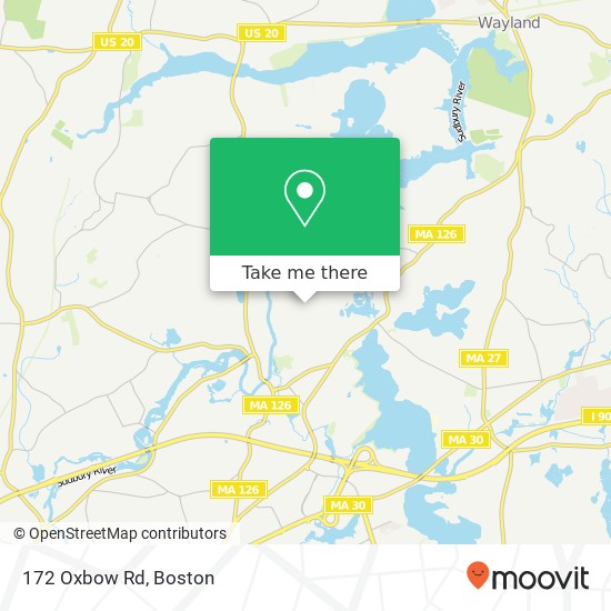 172 Oxbow Rd map