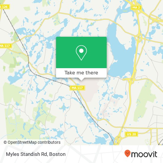 Mapa de Myles Standish Rd