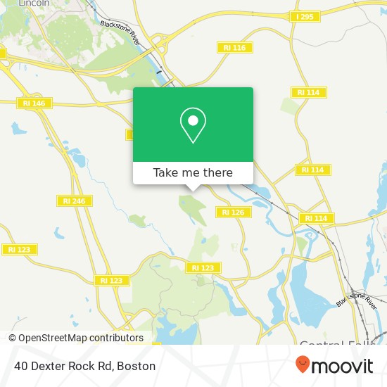 Mapa de 40 Dexter Rock Rd