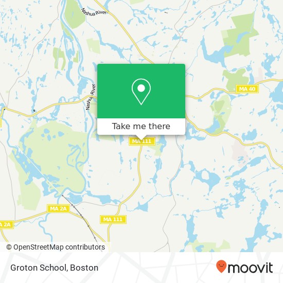 Mapa de Groton School