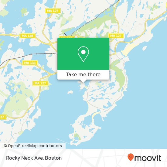 Mapa de Rocky Neck Ave