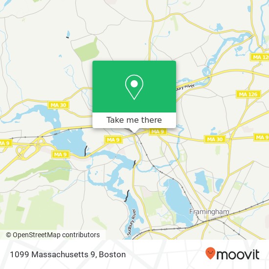 Mapa de 1099 Massachusetts 9