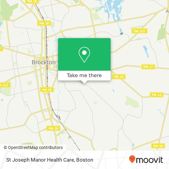 St Joseph Manor Health Care map