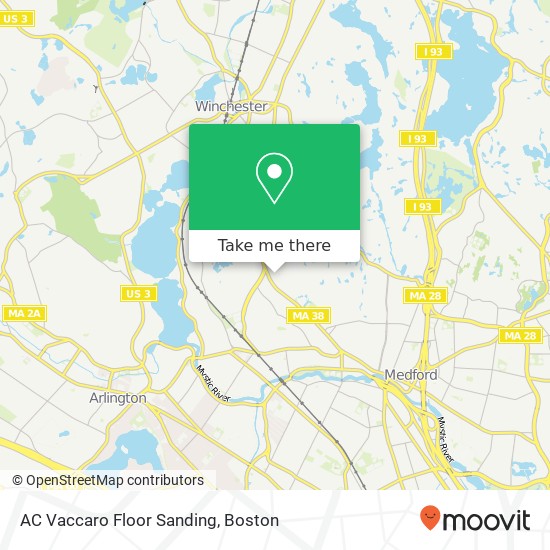 AC Vaccaro Floor Sanding map