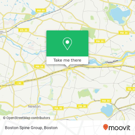 Mapa de Boston Spine Group