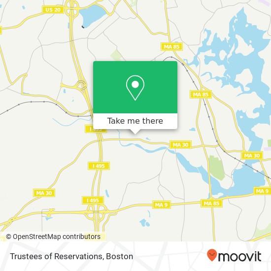 Trustees of Reservations map