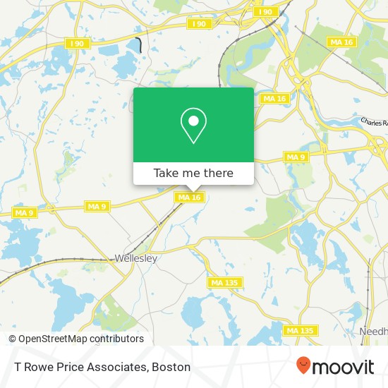 T Rowe Price Associates map