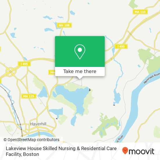 Mapa de Lakeview House Skilled Nursing & Residential Care Facility