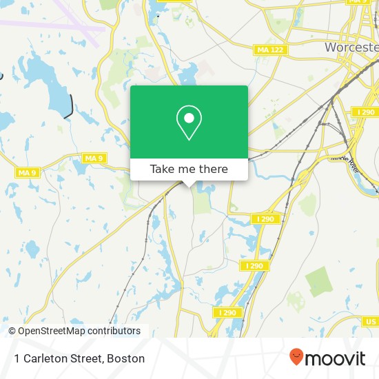 1 Carleton Street map