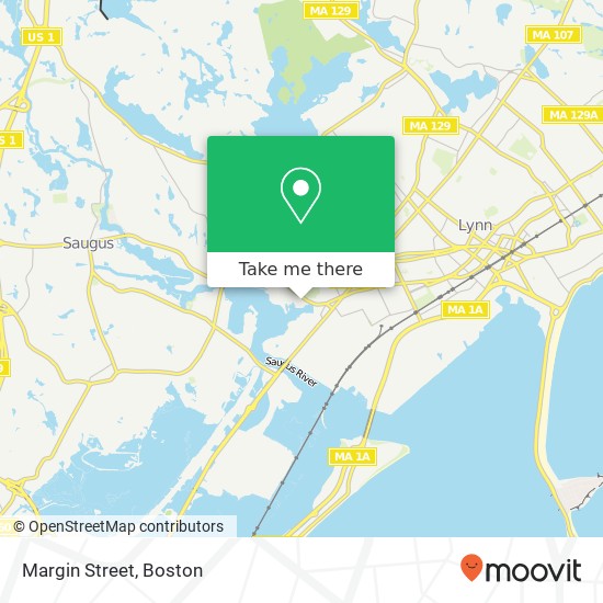 Mapa de Margin Street