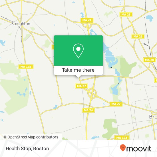 Health Stop map