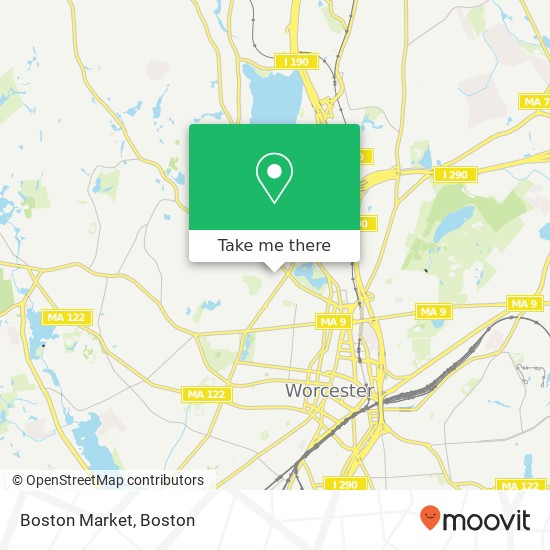 Boston Market map