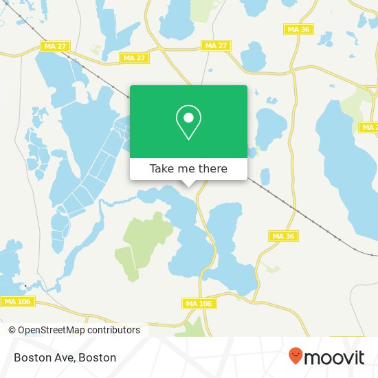 Mapa de Boston Ave