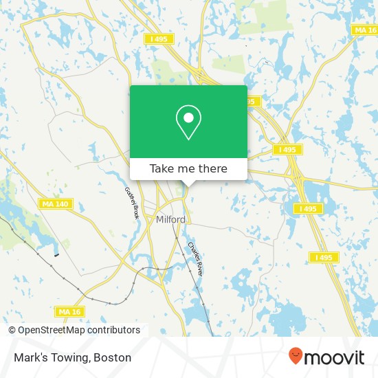 Mark's Towing map