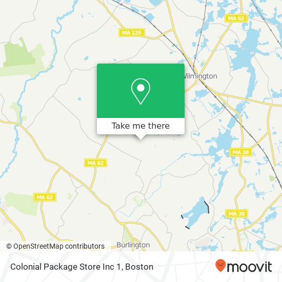 Colonial Package Store Inc 1 map