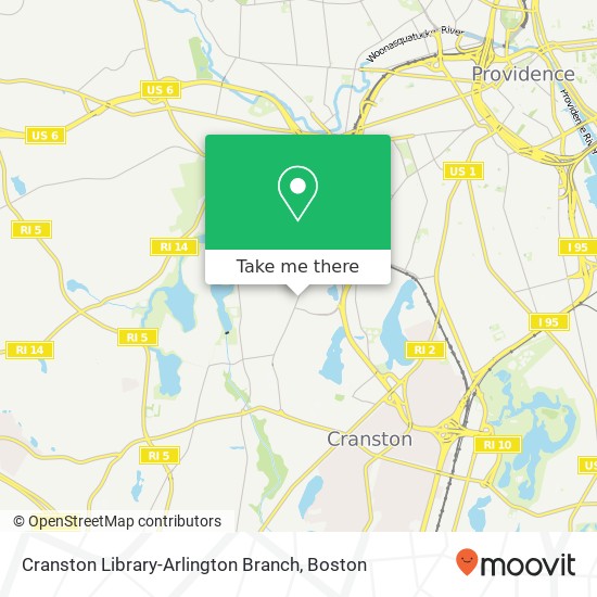 Mapa de Cranston Library-Arlington Branch