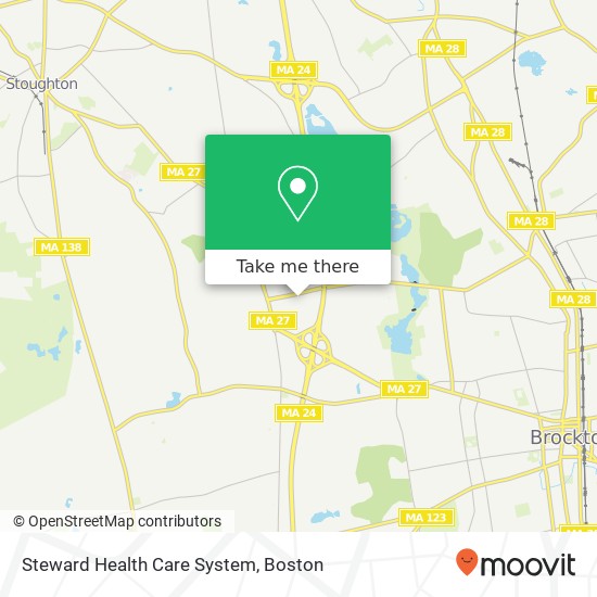 Mapa de Steward Health Care System