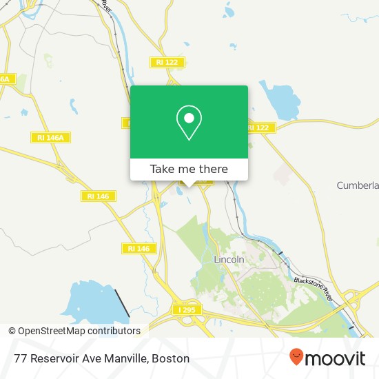 Mapa de 77 Reservoir Ave Manville