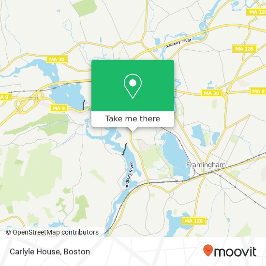 Carlyle House map