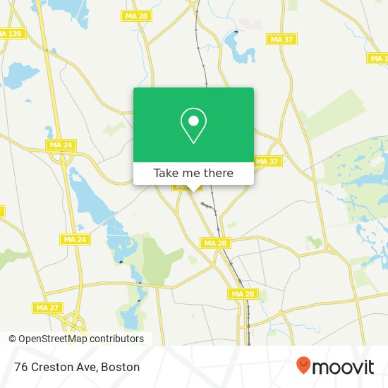 Mapa de 76 Creston Ave