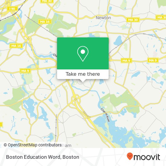 Mapa de Boston Education Word