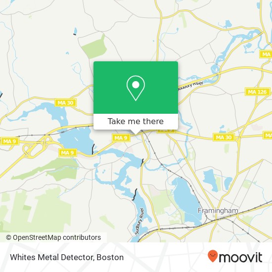 Mapa de Whites Metal Detector