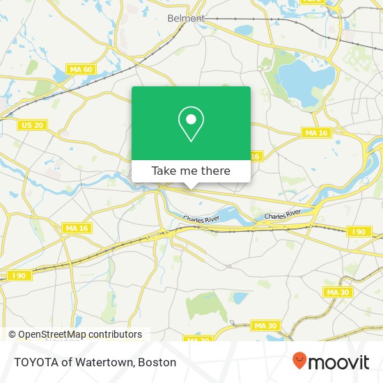 TOYOTA of Watertown map