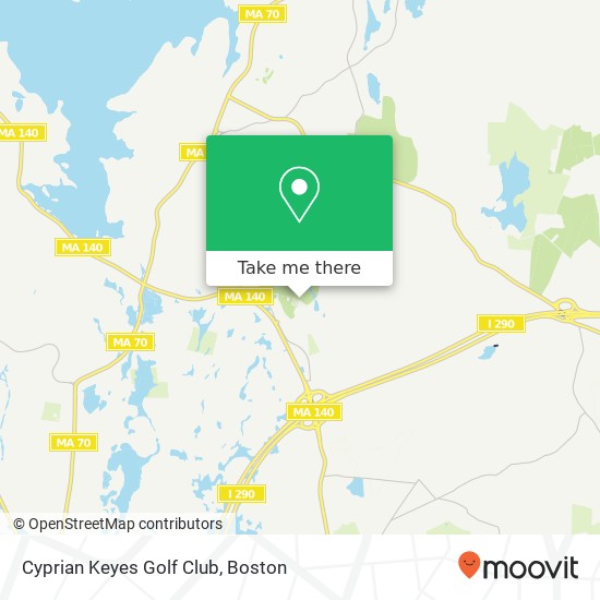 Cyprian Keyes Golf Club map