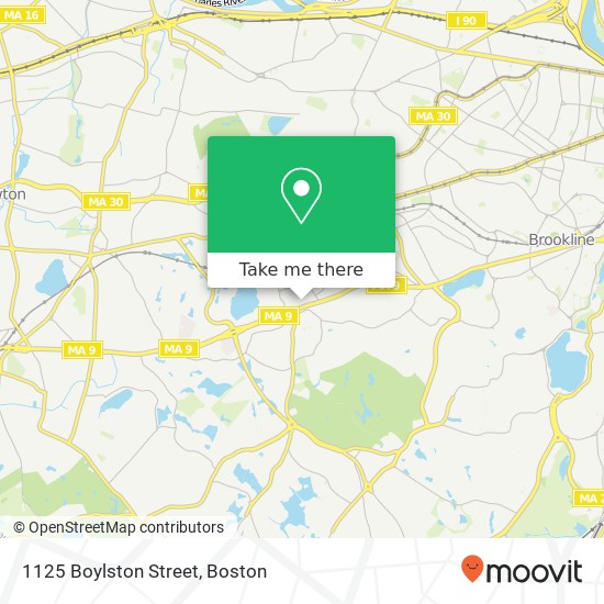 1125 Boylston Street map