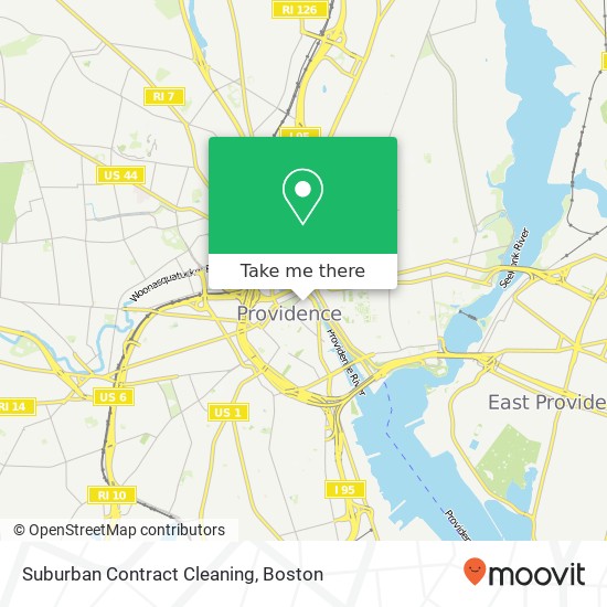 Suburban Contract Cleaning map