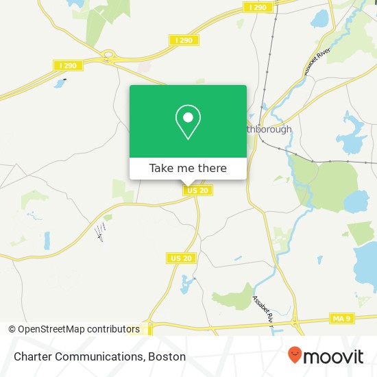 Mapa de Charter Communications
