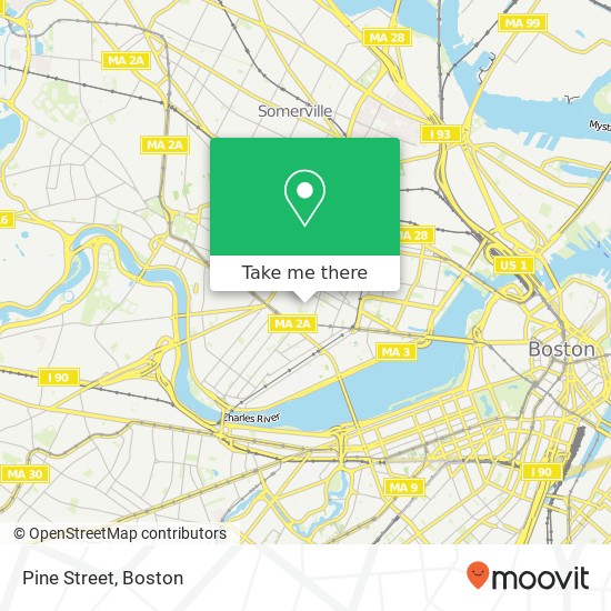 Mapa de Pine Street