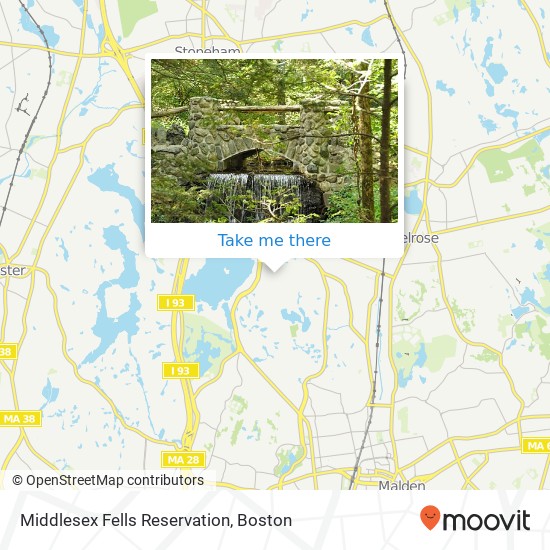 Mapa de Middlesex Fells Reservation