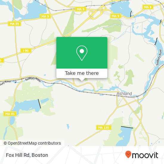 Fox Hill Rd map