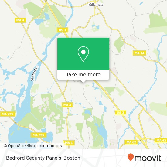 Mapa de Bedford Security Panels
