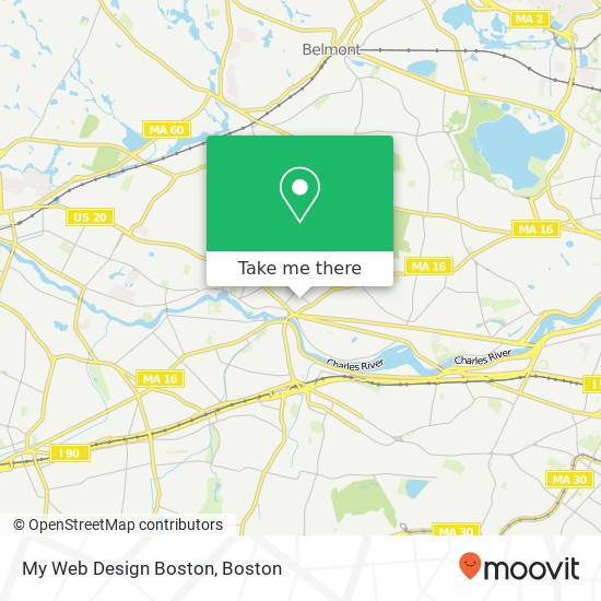 Mapa de My Web Design Boston