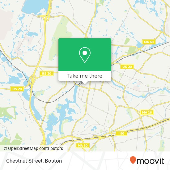 Mapa de Chestnut Street