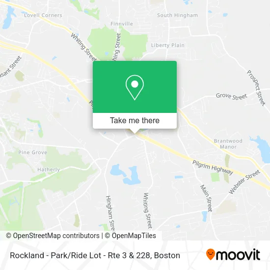 Rockland - Park / Ride Lot - Rte 3 & 228 map