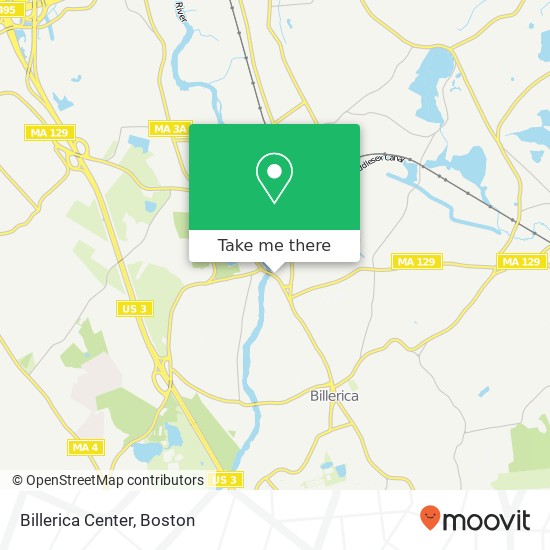 Mapa de Billerica Center