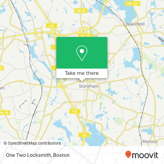 One Two Locksmith map