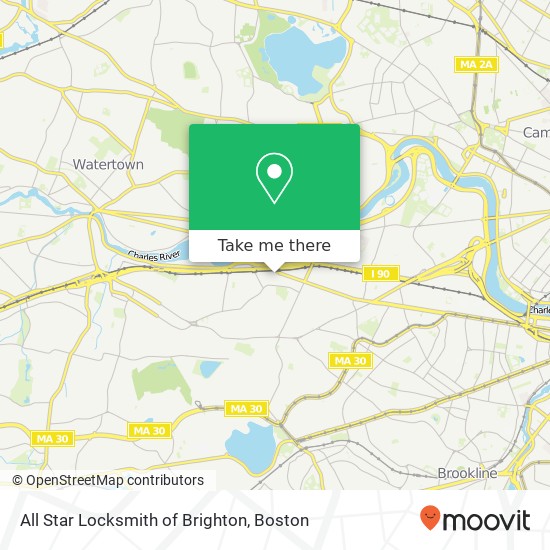 Mapa de All Star Locksmith of Brighton